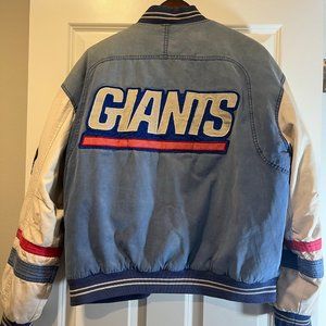 Vintage 90s Mirage NFL New York Giants Varsity Jacket - Size Large